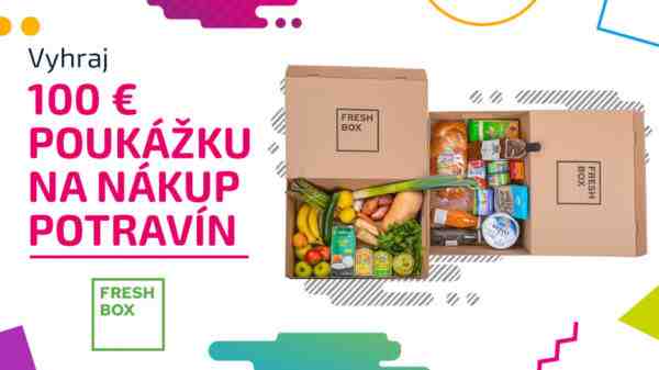 Vyhraj 100 € na nákup v online potravinách FRESHBOX