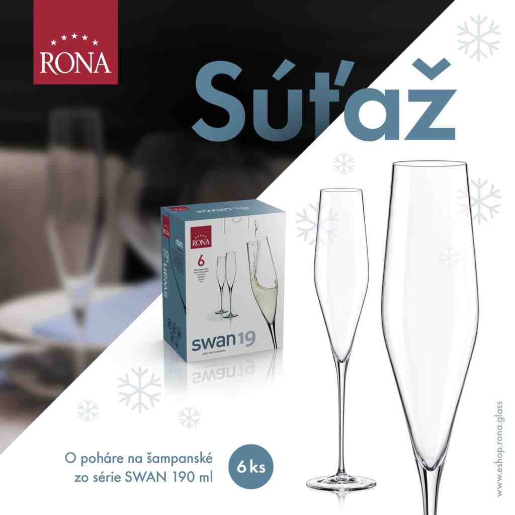 Súťaž o darčekové balenie pohárov na šampanské