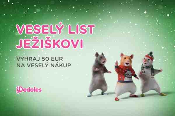 Súťaž o poukážku 50€ na veselý nákup od Dedoles