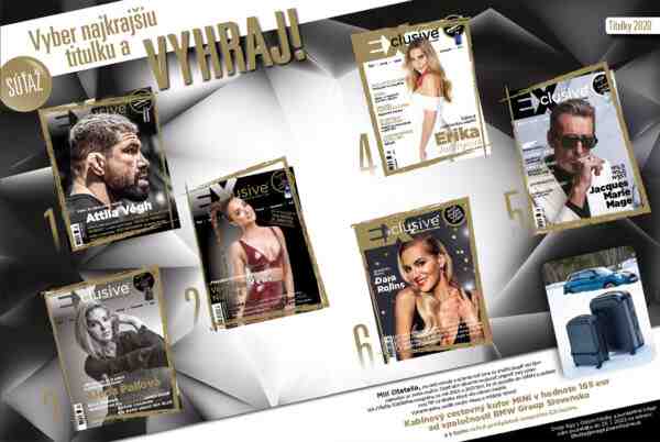 Vyber najkrajšiu titulku Magazínu EXclusive a vyhraj