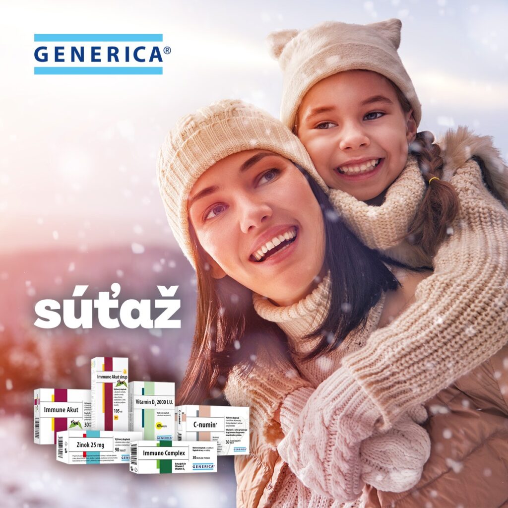 Súťaž o balíček produktov na podporu imunity značky Generica