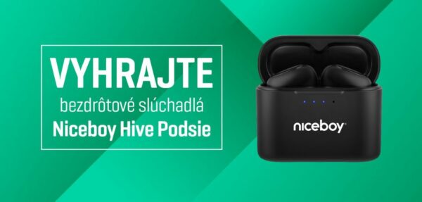 Súťaž o bezdrôtové Bluetooth slúchadlá Niceboy HIVE Podsie