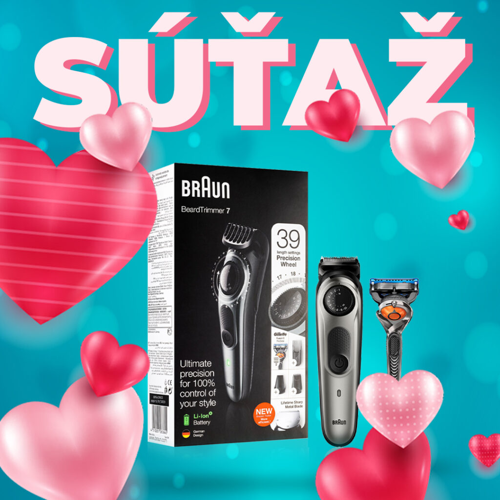 Súťaž o zastrihávač fúzov a brady Braun Beard Trimmer BT7220