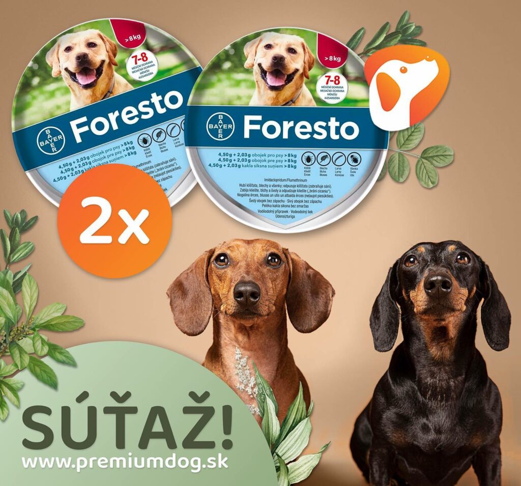 Súťaž o 2x Bayer Foresto antiparazitný obojok