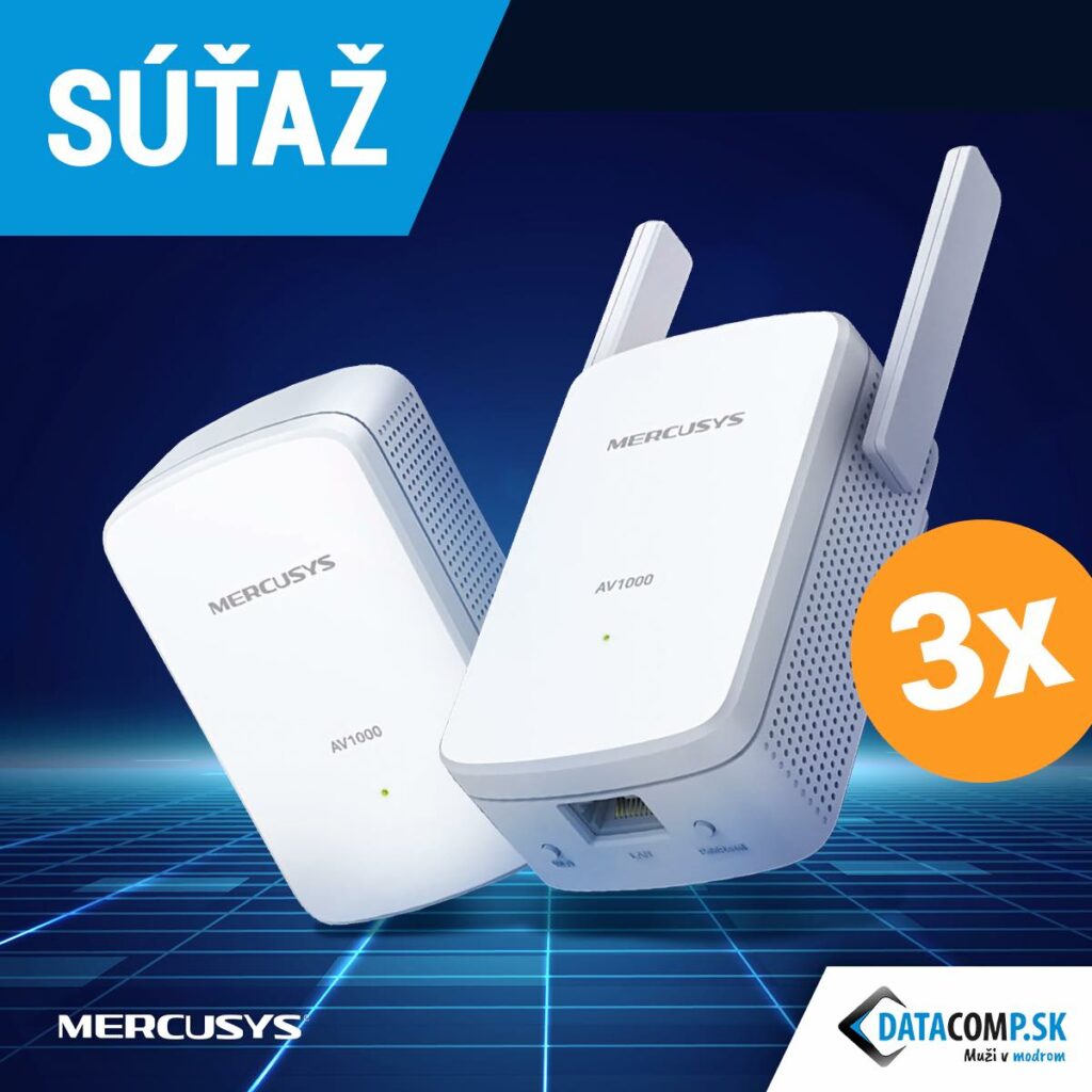 Súťaž o 3x Mercusys MP510 KIT