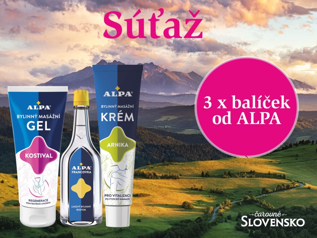 Súťaž o 3x balíček bylinných masážnych produktov ALPA