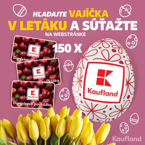 Súťaž o 150 nákupných poukážok Kaufland v hodnote 100€