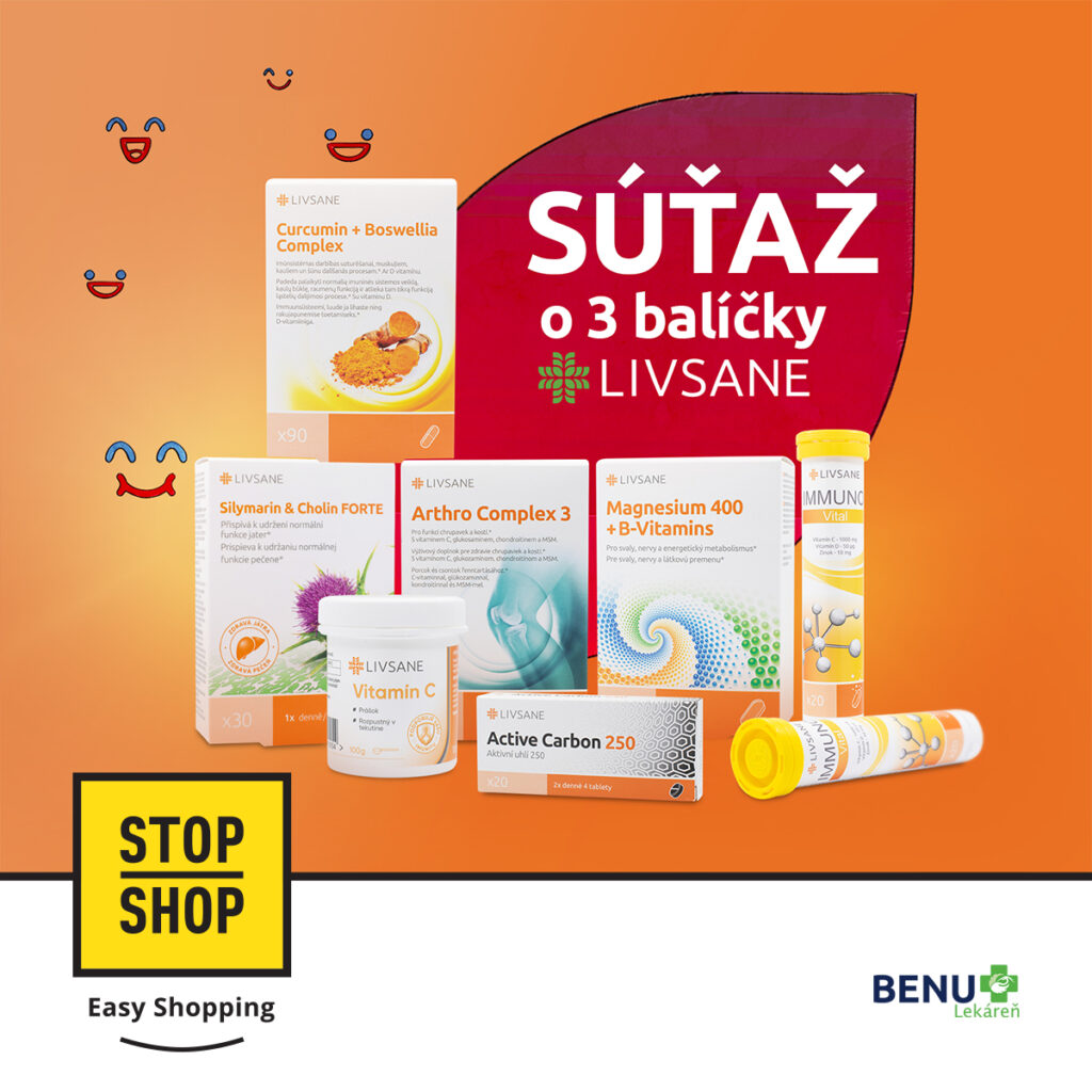 Vyhrajte od BENU Lekáreň balíček produktov LIVSANE