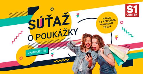Súťaž s S1 Center Zvolen o 6 poukážok na nákup