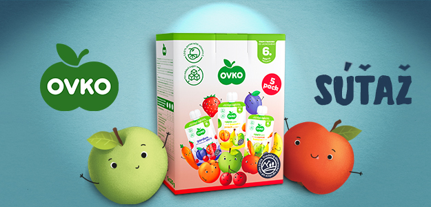 Vyhrajte Multipack OVKO 5x120 g detskej výživy v kapsičkách