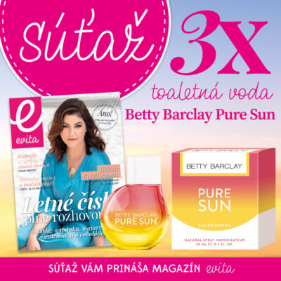 Súťaž o tri svieže vône Betty Barclay Pure Sun
