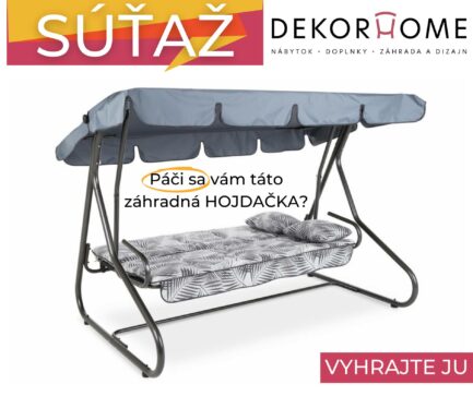 Súťaž o záhradnú hojdačku v hodnote 368€