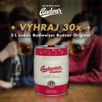 Súťaž o 30 x 5 l súdok Budweiser Budvar Original