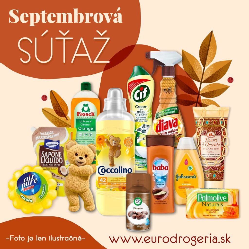 Septembrová súťaž o produkty od Eurodrogeria
