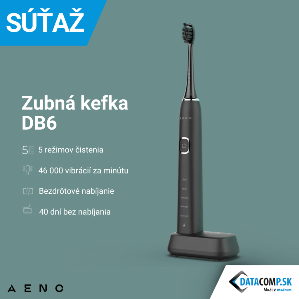 Súťaž o sonickú zubnú kefku AENO DB6
