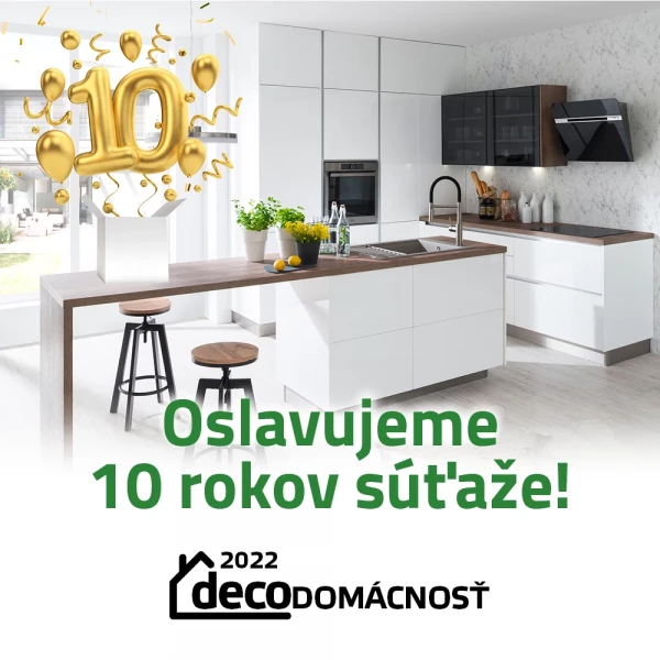 Oslávte 10 rokov súťaže Decodomácnosť a vyhrajte