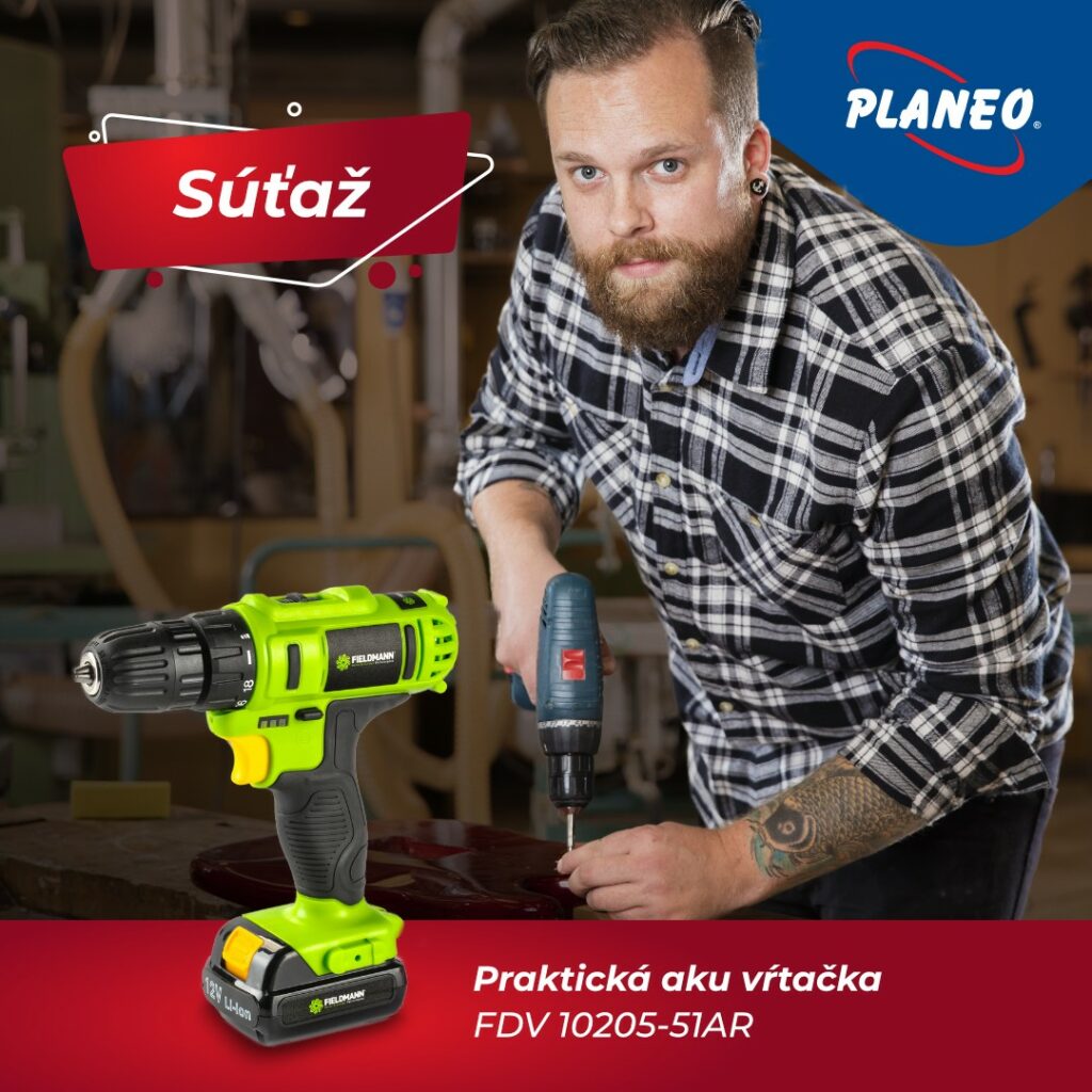 Súťaž o aku vŕtačku Fieldmann FDV 10205-51AR
