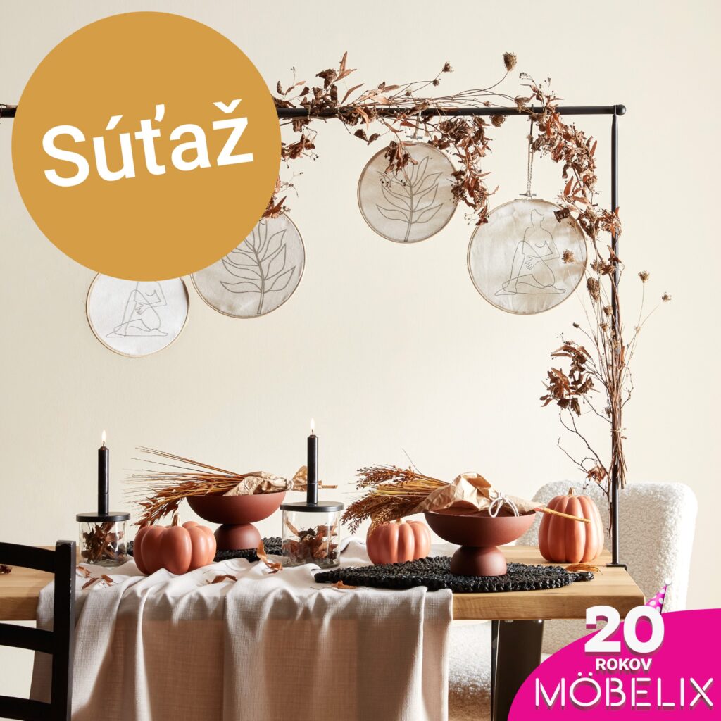 Súťaž o dekorácie - svietnik, tekvička a misa od Möbelix