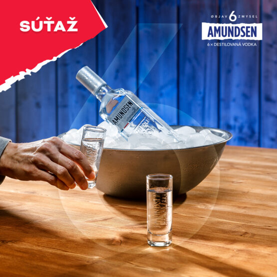 Súťaž o sadu panákov fľašu vodky Amundsen
