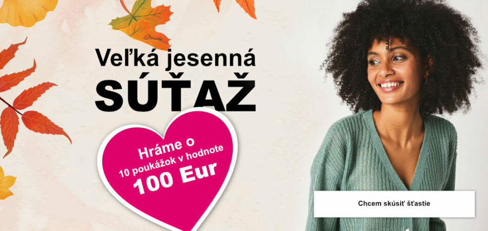 Veľká jesená súťaž Blancheporte o poukážky v hodnote 100€