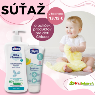 Vyhrajte balíček produktov Chicco pre deti