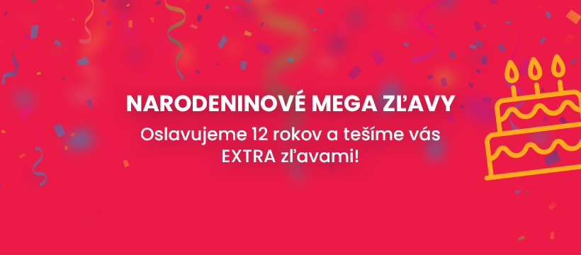 Oslavujeme 12 narodeniny, a preto vás radi potešíme EXTRA zľavami!