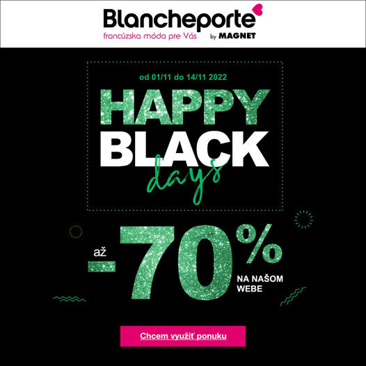 HAPPY BLACK days až -70%