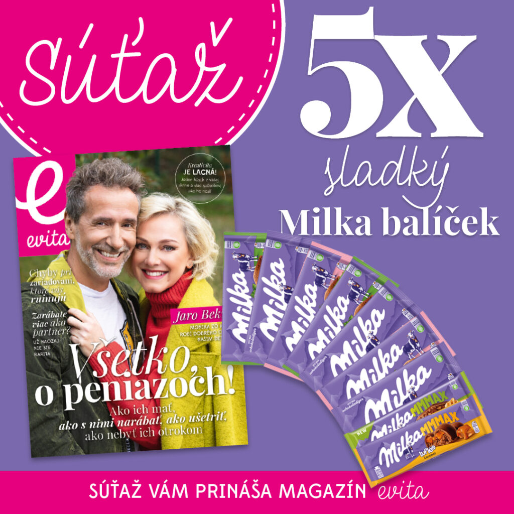 Súťaž o 5 balíčkov čokolády Milka