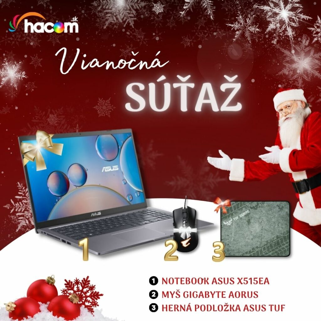 Vianočná súťaž o notebook a fantastické ceny