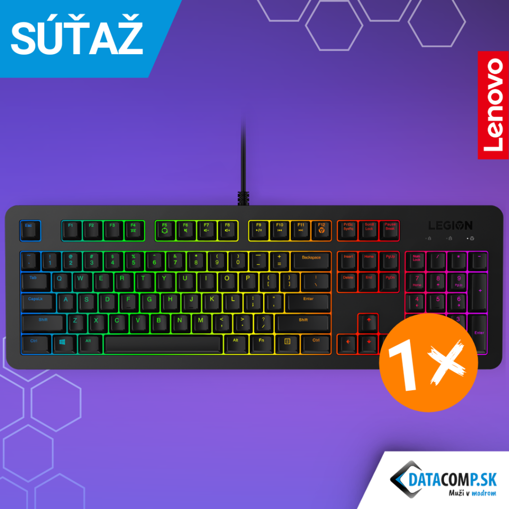 Súťaž o hernú klávesnicu Lenovo Legion K300 RGB