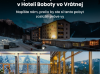 Súťaž o pobyt pre 2 osoby na 2 noci v Hoteli Boboty
