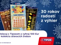 Osláv s TIPOSom 30 rokov radostí a vyhraj 100 Eur
