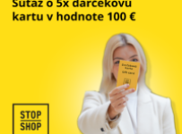 Súťaž o 5x darčekovú kartu v hodnote 100 € v STOP SHOP