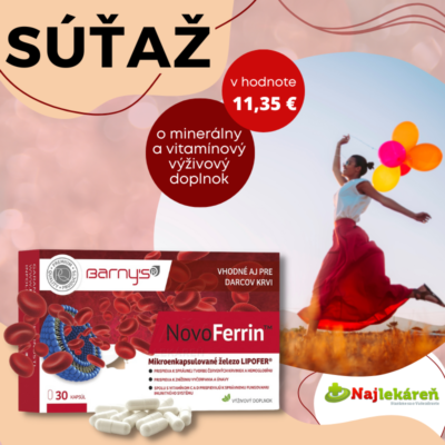 Súťaž o výživový doplnok Barny's NovoFerrin