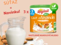 Súťaž o 3 balenia rastlinného mandľového mlieka Régilait