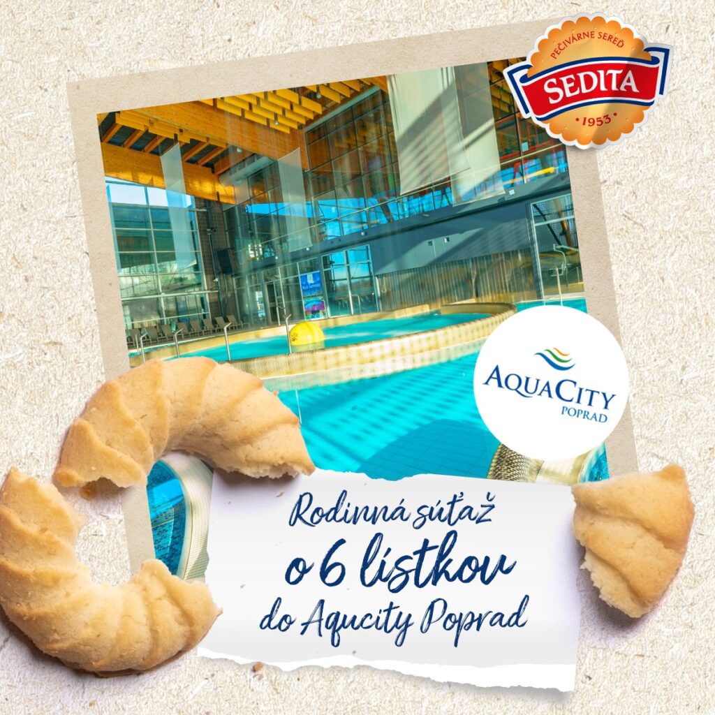 Súťaž o 6 lístkov do akvaparku AQUACITY Poprad