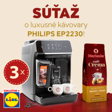 Súťaž o luxusný kávovar Philips EP2230/10