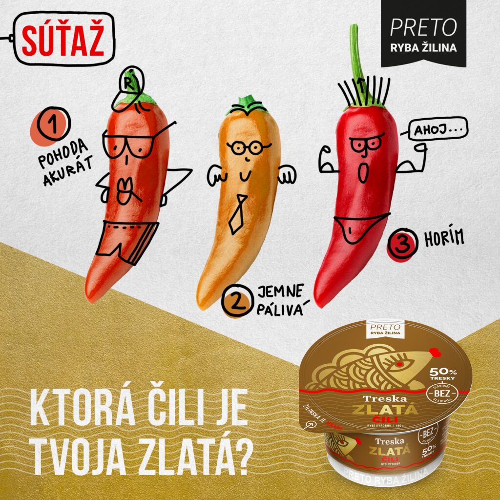 Súťaž o balíček chutných produktov PRETO Ryba Žilina