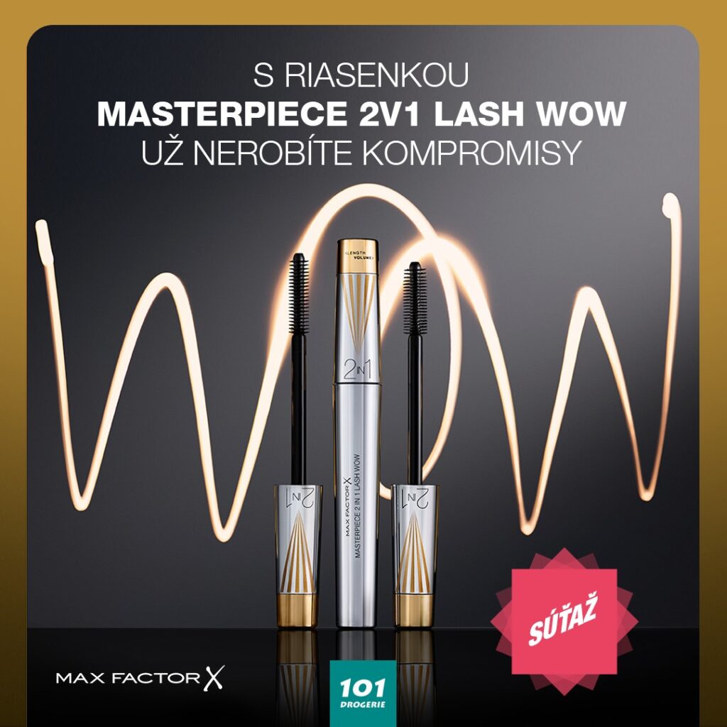 Súťaž o novú riasenku Max Factor Masterpiece Lash WOW