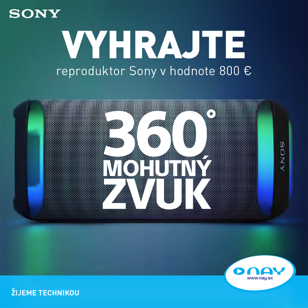 Súťaž o párty reproduktor Sony v hodnote 800€