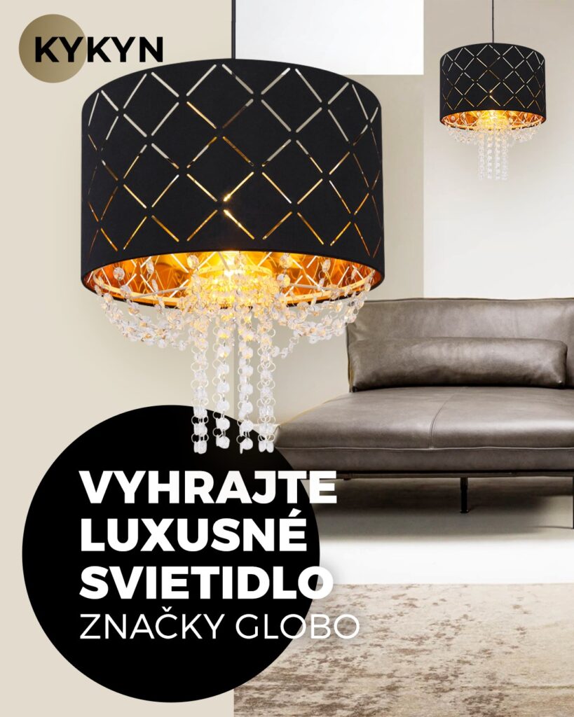 Vyhrajte luxusné svietidlo značky Globo