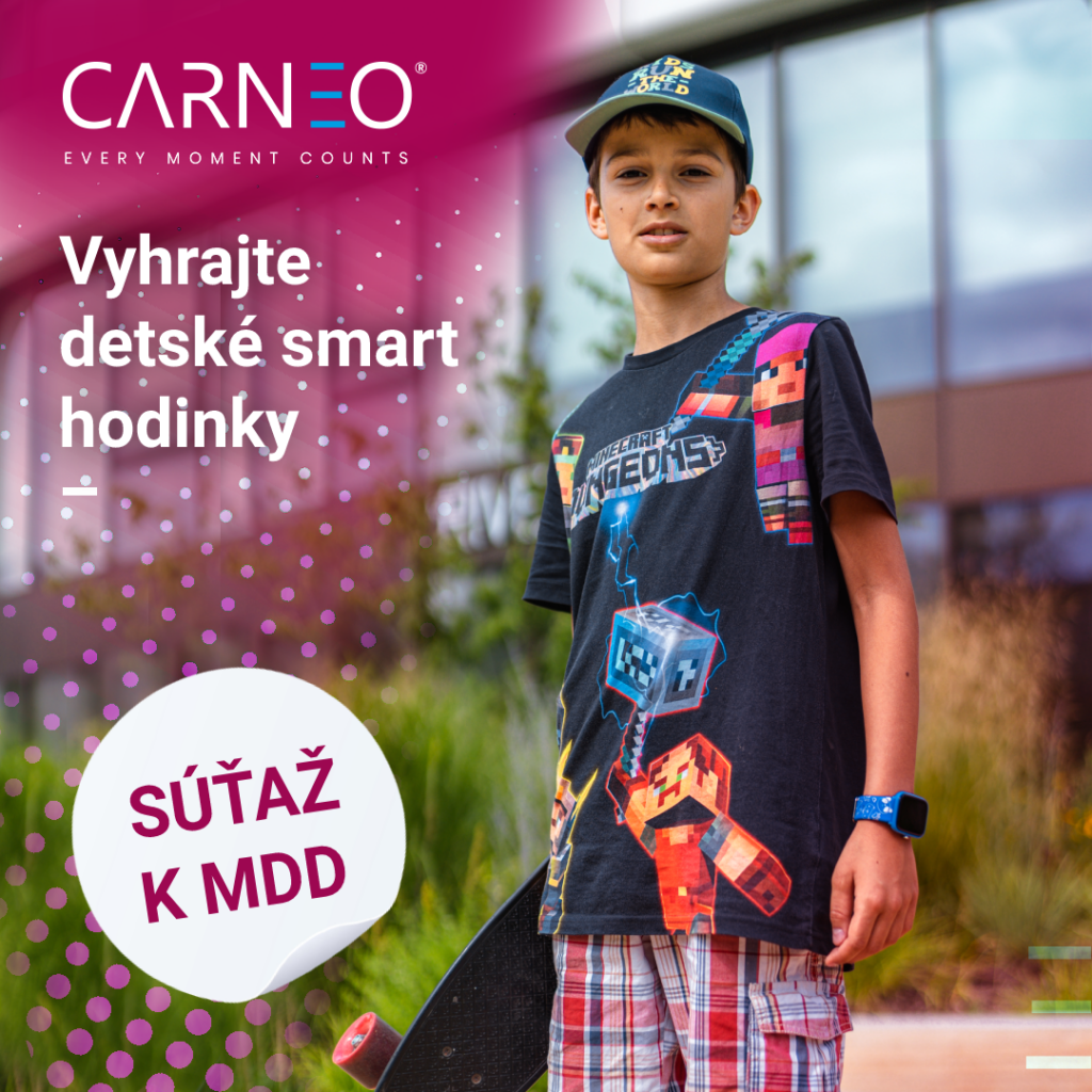 Súťaž o detské smart hodinky Carneo TIK&TOK HR