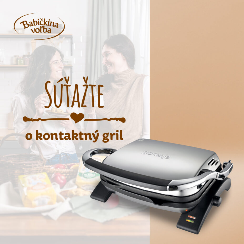 Súťaž o kontaktný gril značky Gorenje
