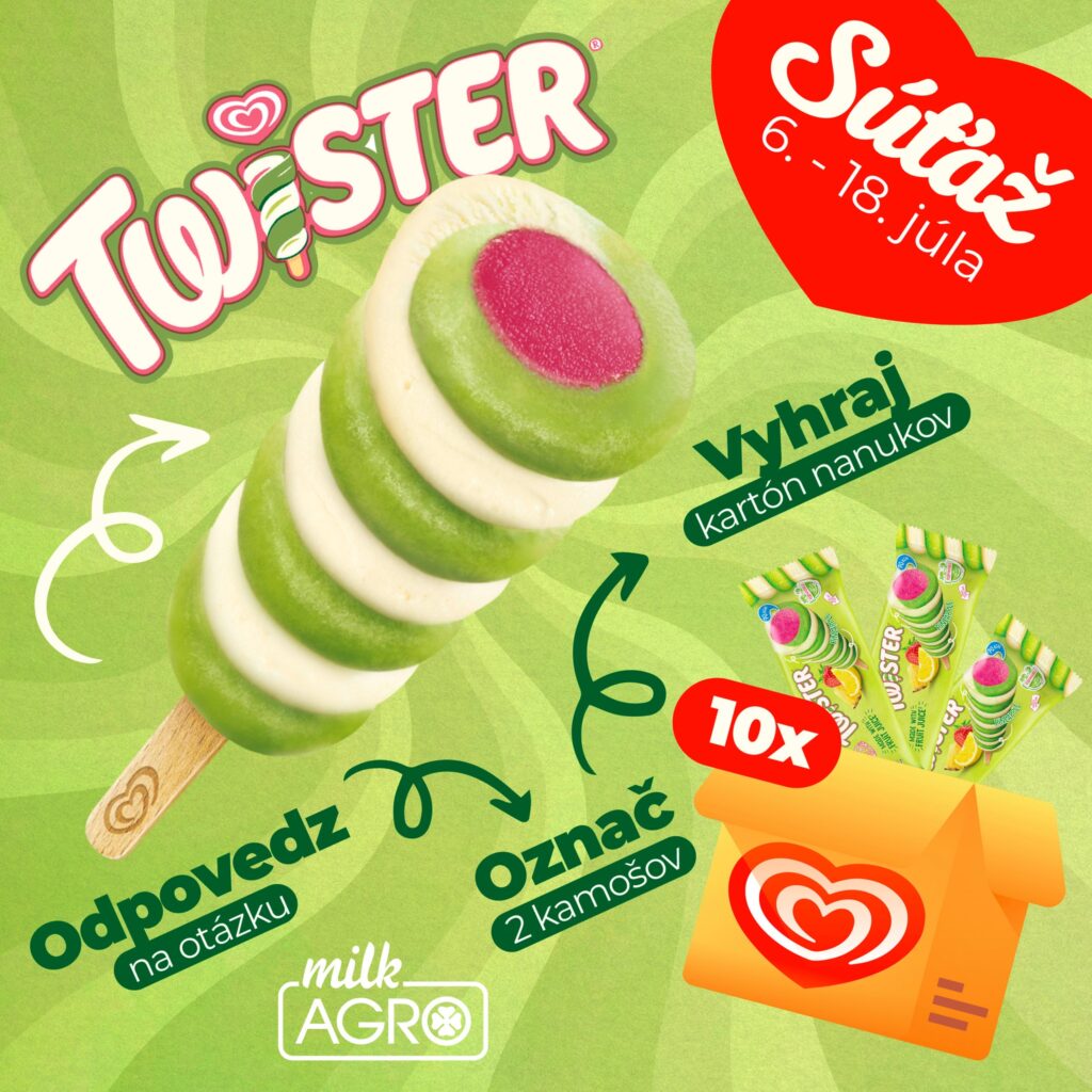 Súťaž o 10 kartónov obľúbených nanukov Twister