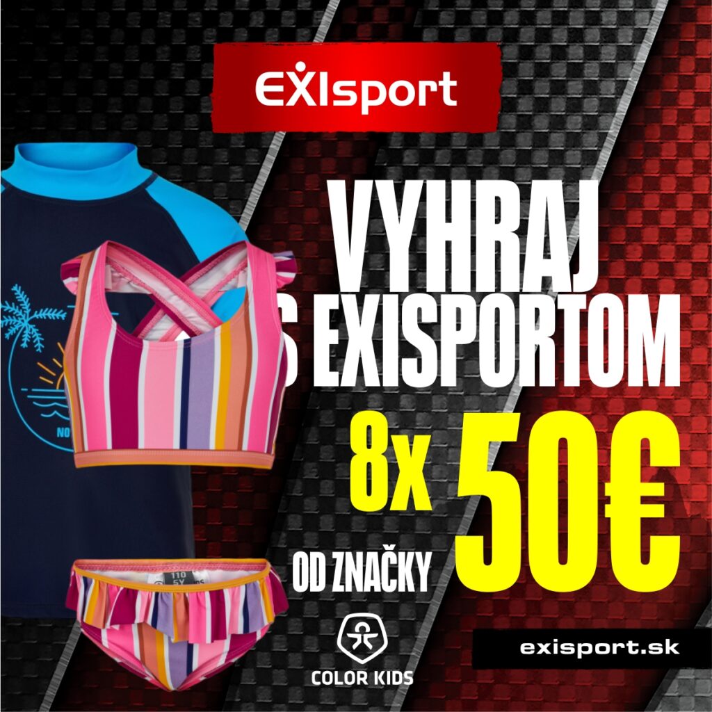 Súťaž o 8x 50€ na nákup cez e-shop exisport.com so značkou COLOR KIDS