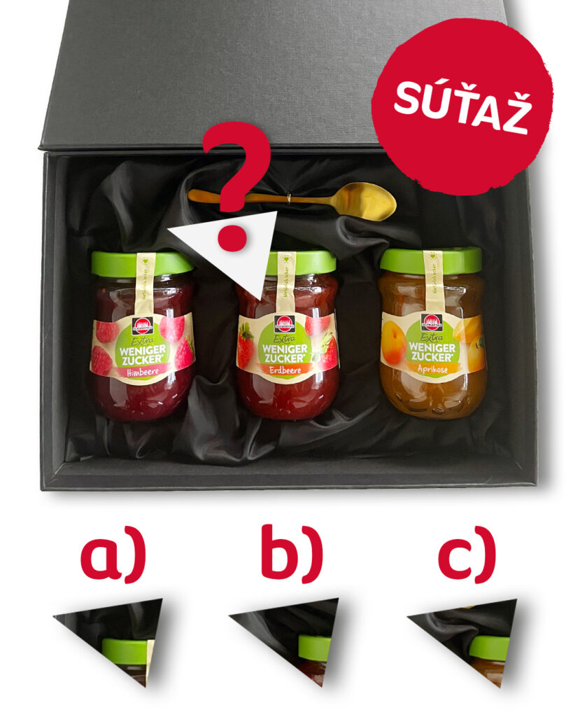 Súťaž o luxusné balenie 3 džemov