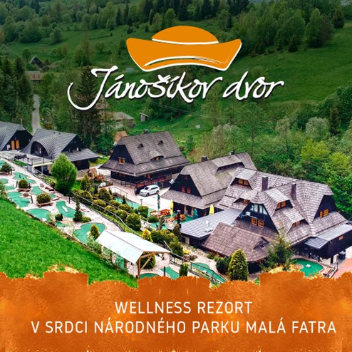 Súťaž o pobyt pre 2 osoby s raňajkami a wellness v Wellness rezort Jánošíkov dvor