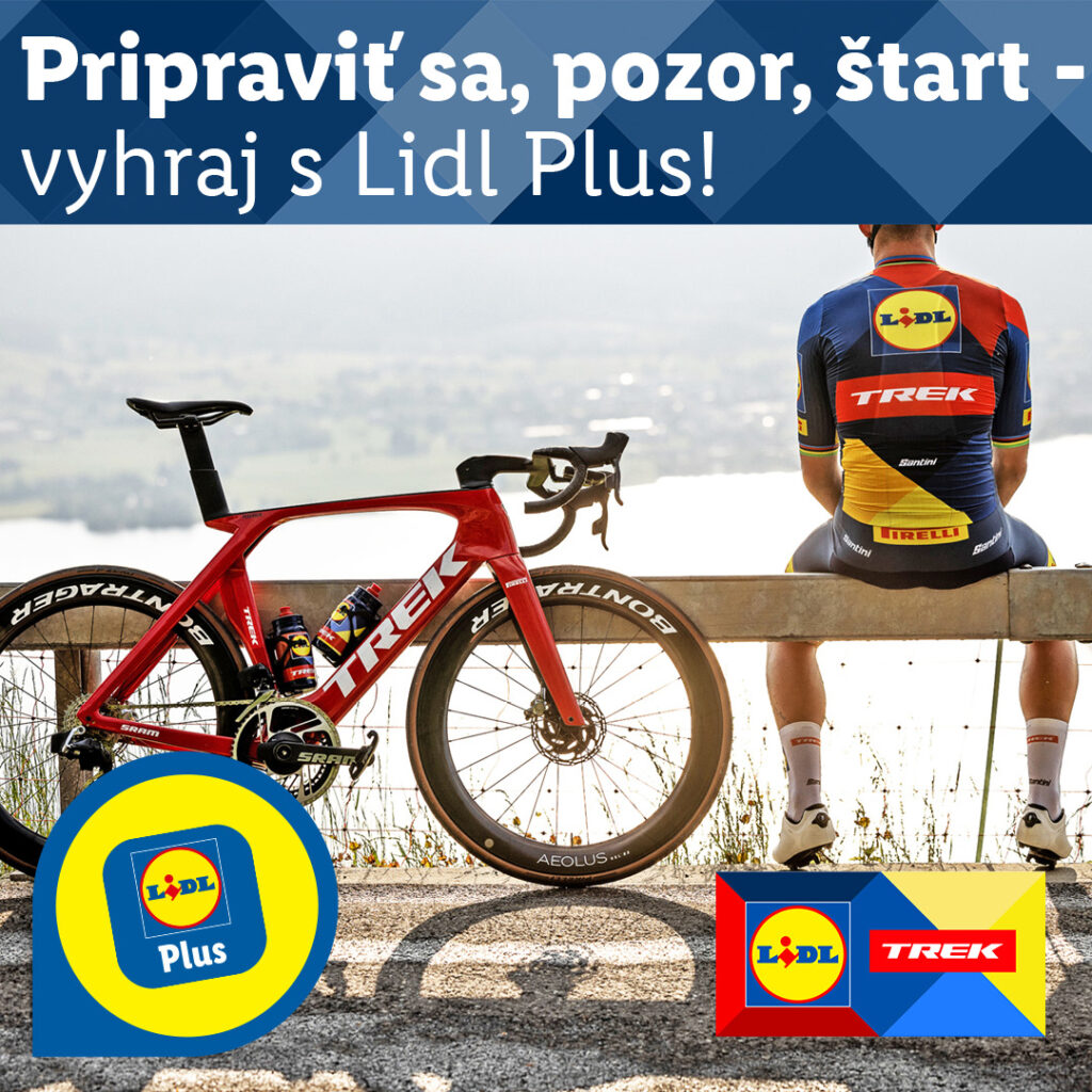 Vyhraj s Lidl Plus Lidl-Trek bicykel a Lidl-Trek dres