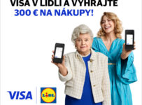 Plaťte kartou Visa a vyhrajte 300 € na nákupy v Lidli