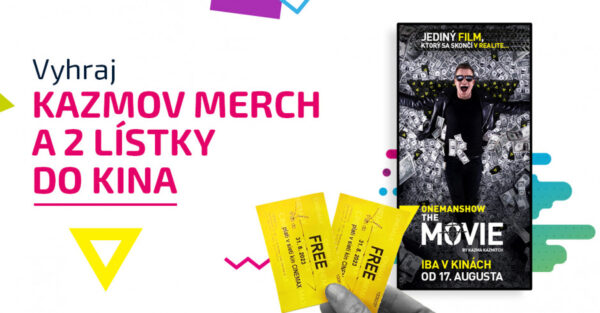 Súťaž o 10x tričko KAZMA + 10 x 2 vstupenky do kina
